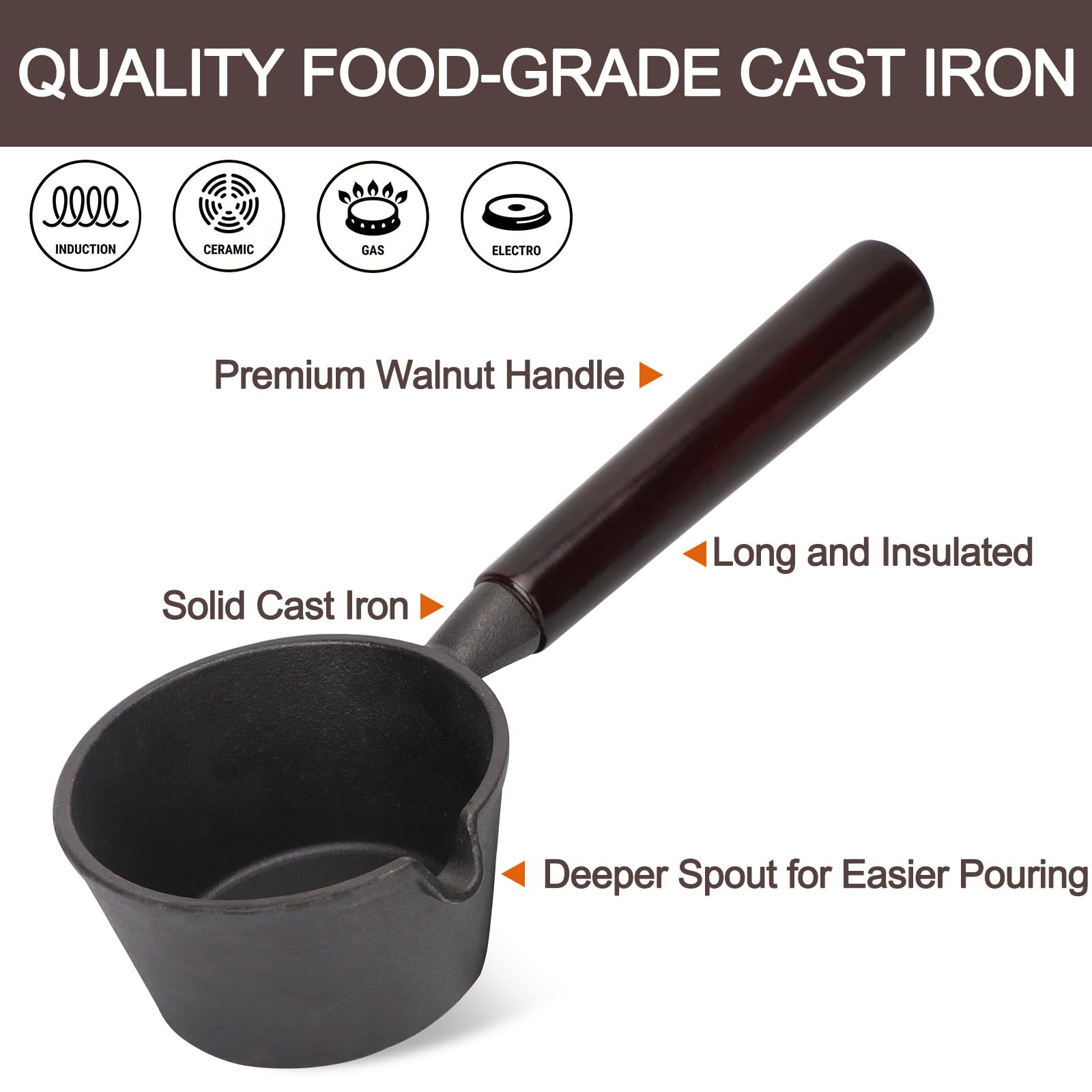 Svailse Olla de Fundición de Hierro y Cepillo de Barbacoa - Imagen 4