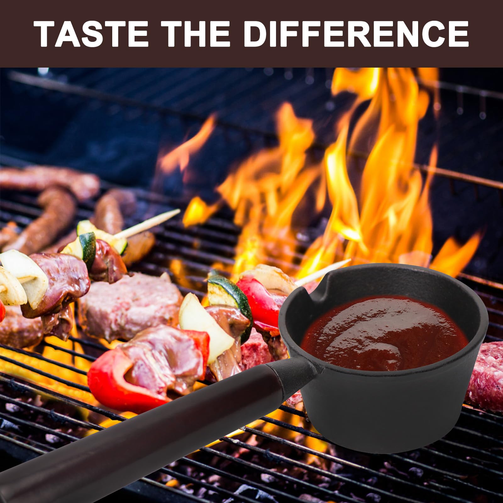 Svailse Olla de Fundición de Hierro y Cepillo de Barbacoa - Imagen 7