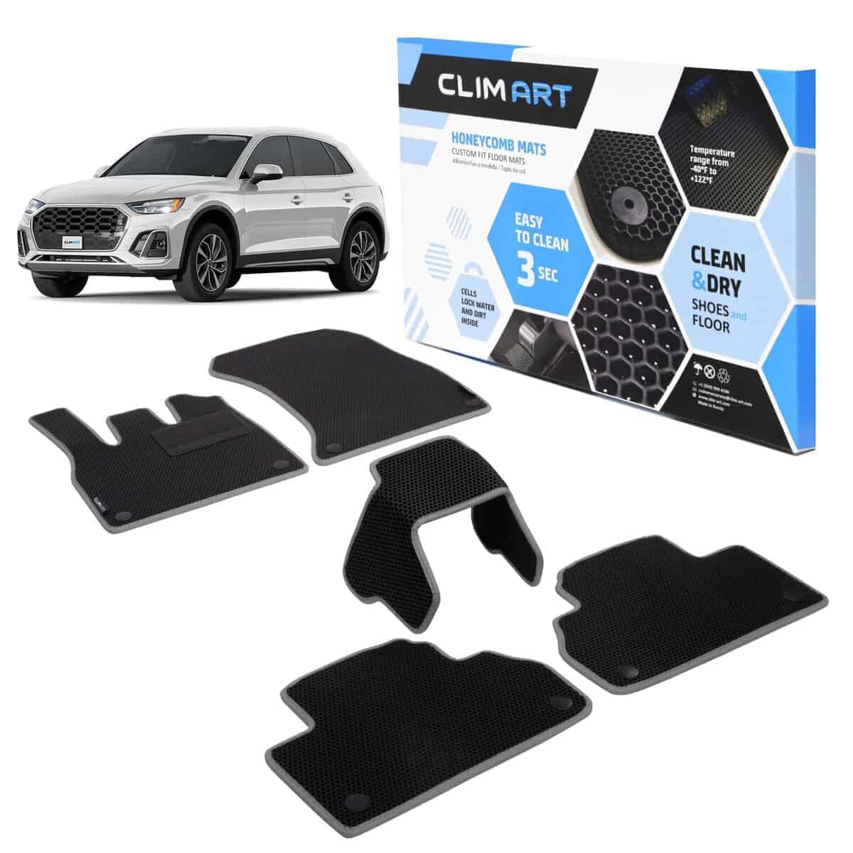 CLIM ART Tapetes de Piso para Autos Todo Clima Compatibles