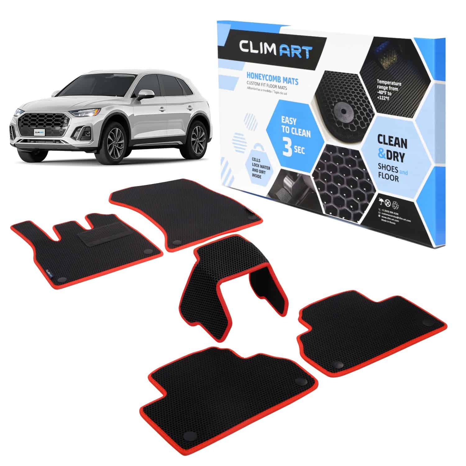 CLIM ART Tapetes para Automóvil Todo Clima Compatible con