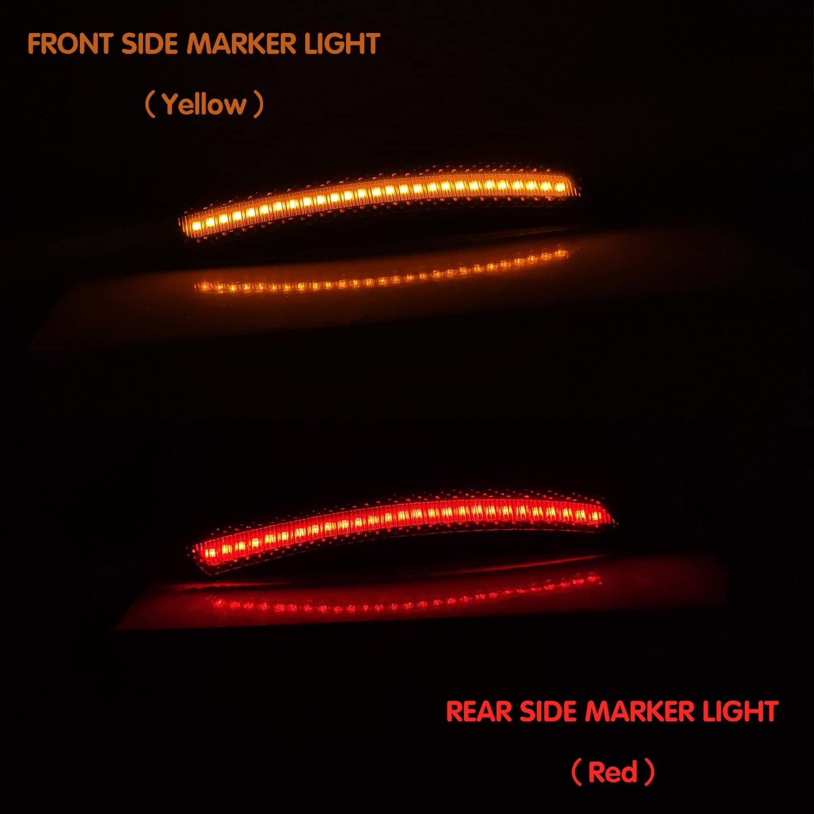 Kit de Luces Indicadoras Laterales LED Venyeeda con Lente - Imagen 5