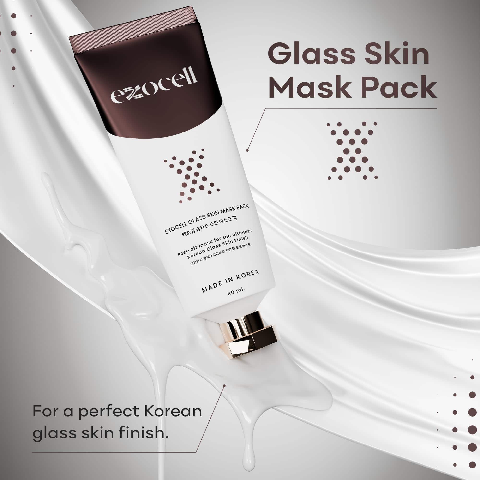 Exocell Glass Skin Mask Pack, Mascarilla Coreana Peel-Off - Imagen 9