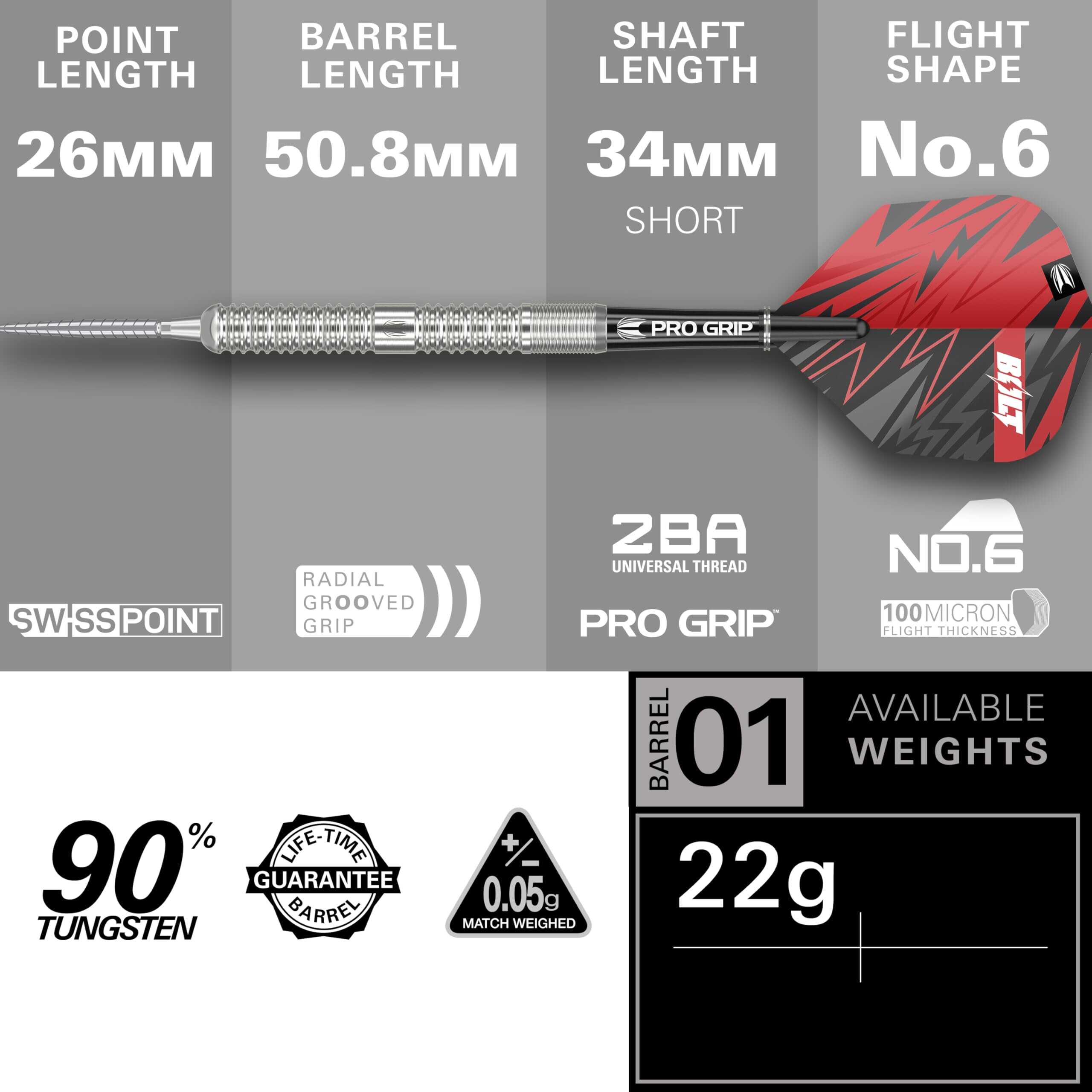 TARGET Darts Sebastian Bialecki Gen 1 Steel Tip Swiss Point - Imagen 4