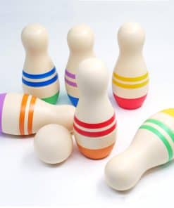 Juego de Bolos de Madera Montessori para Niños Shumee 2+
