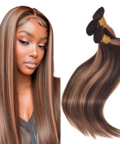 Dokksiiia 12 14 16 Pulgadas Mechones Ombre P430 Destaca