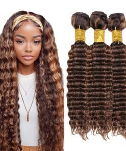 Dokksiiia 12 14 16 Pulgadas Onda Profunda Rizada Tejido