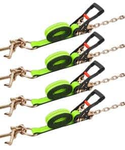 Mimanchi 2" x 12' RTJ Cluster Hook Ratchet Straps con 8