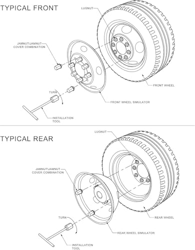 Set de 4 tapacubos CITYHOT de 16" para Ford F350 1974-1998; - Imagen 10
