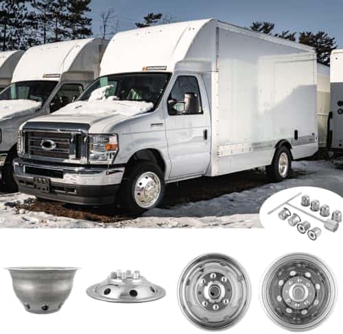 Set de 4 tapacubos CITYHOT de 16" para Ford F350 1974-1998;