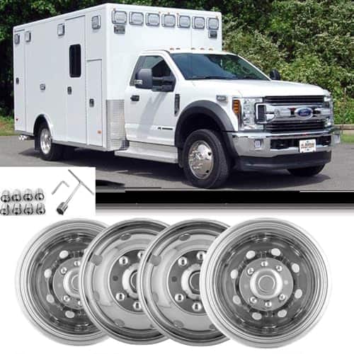 Set de 4 tapacubos CITYHOT de 16" para Ford F350 1974-1998; - Imagen 9