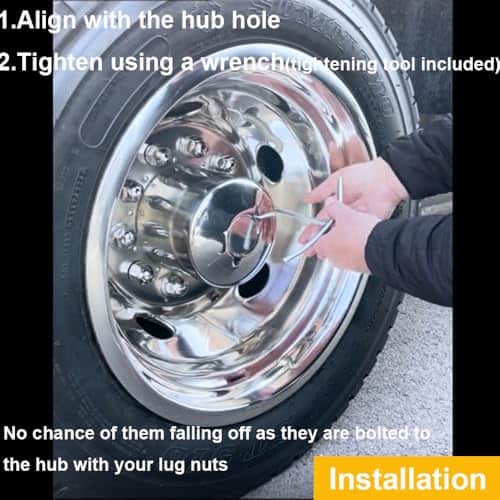 Set de 4 tapacubos CITYHOT de 16" para Ford F350 1974-1998; - Imagen 5