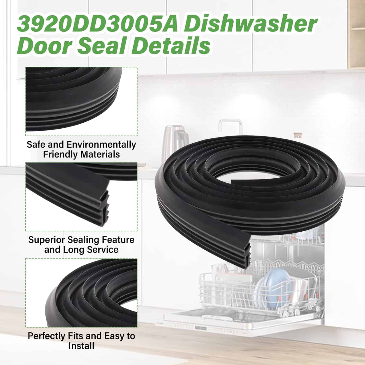 Junta de puerta de lavavajillas 3920DD3005A Compatible con - Imagen 4