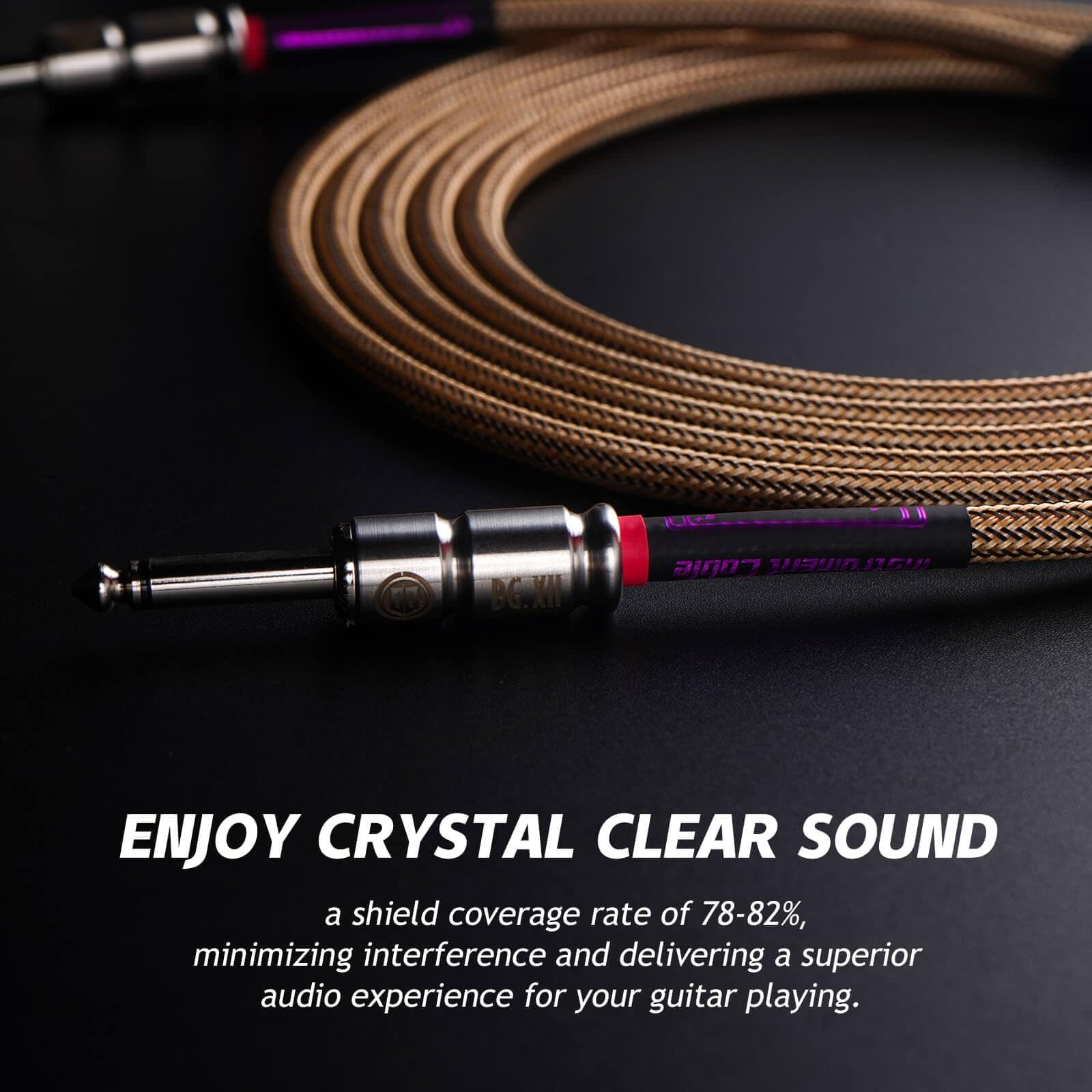 Cable de Guitarra Samgool de 15 pies, Cable de -Champagne-Ne - Imagen 5