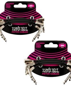 Cables de Parche de Cinta Plana Ernie Ball, Paquete de 3,