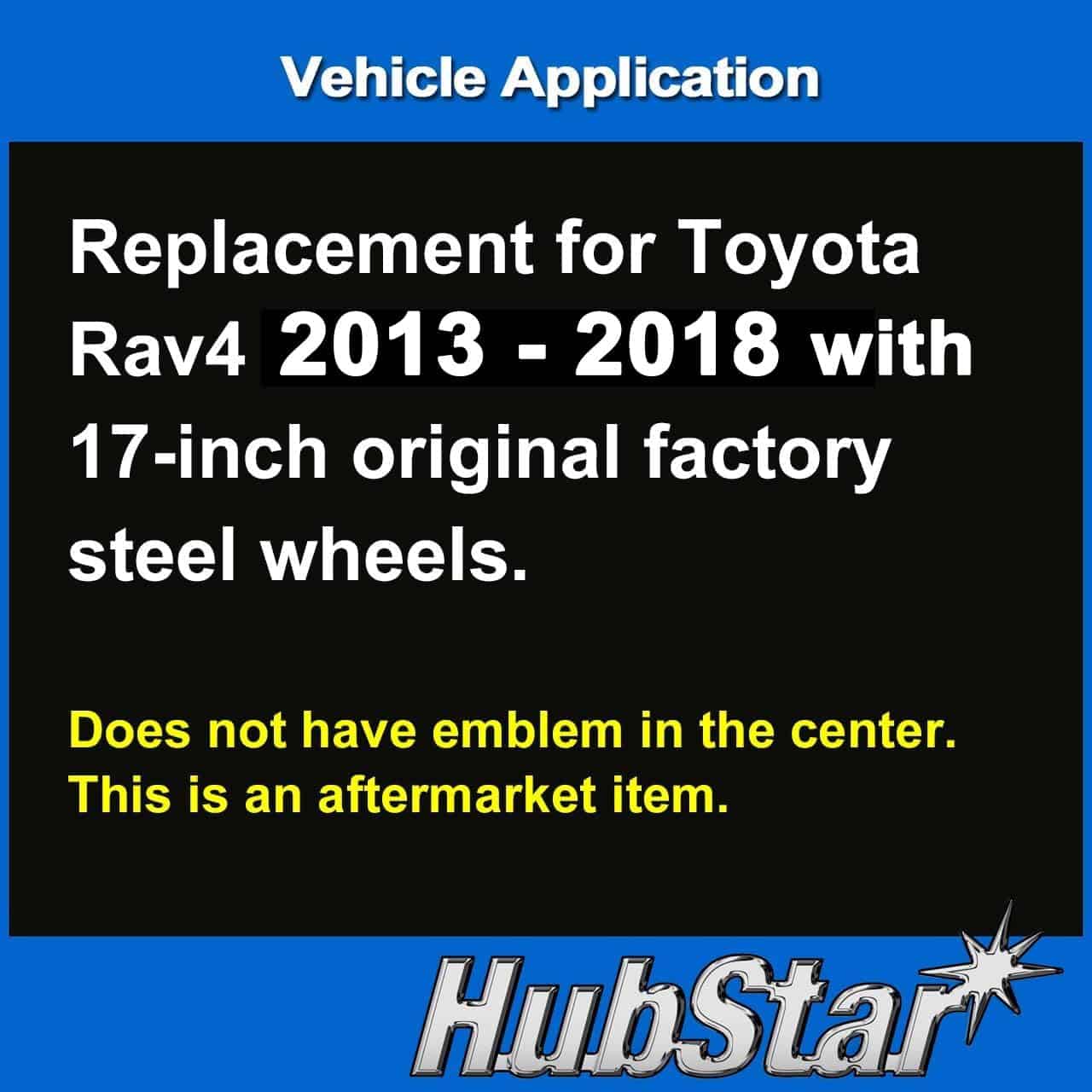 Juego de 4 Tapacubos de Repuesto HubStar para Toyota Rav4 - Imagen 7