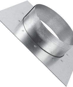 Conector de conducto de 4" pulgadas con brida y placa de