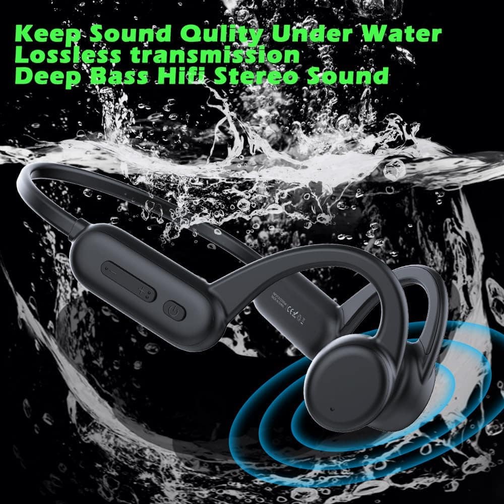 Auriculares de natación IHAO True Bone Conduction X18 Negro - Imagen 4