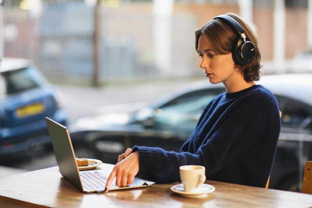 Audífonos inalámbricos con cancelación de ruido sobre la - Imagen 6