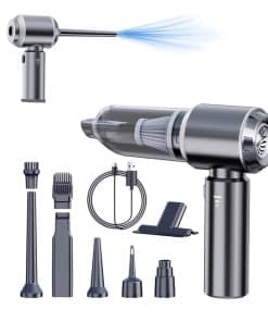 Limpiador de coche inalámbrico QiLeeCar y soplador de aire,