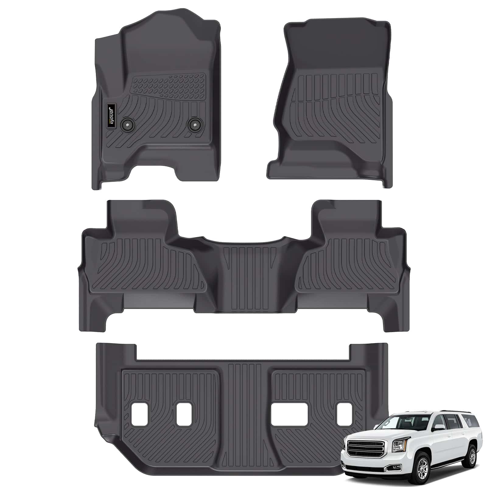 Tapetes Jenofa para Chevy Suburban/GMC Yukon XL 2015-2020 -