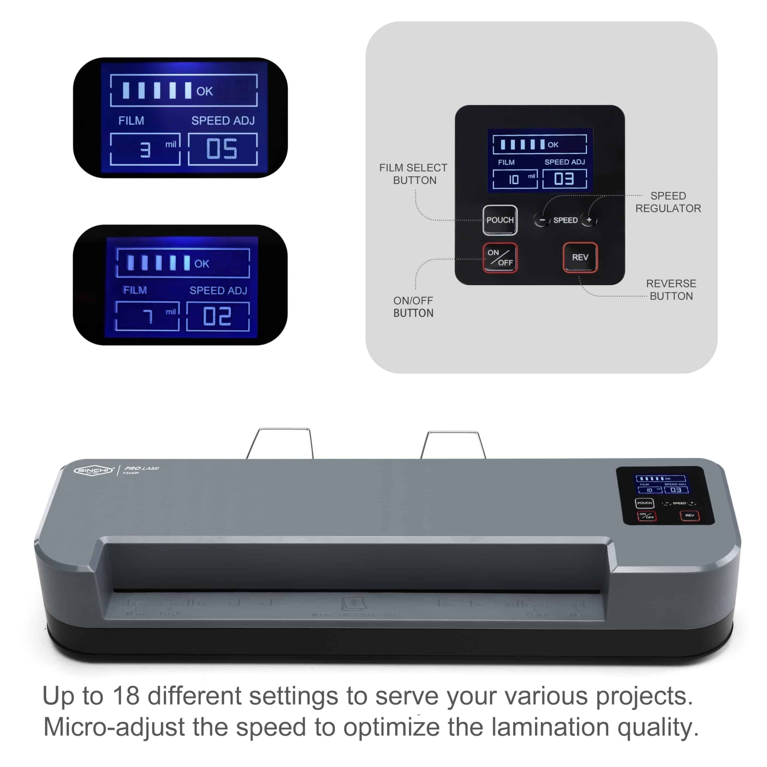 Máquina Laminadora Comercial de 4 Rodillos SINCHI con - Imagen 4