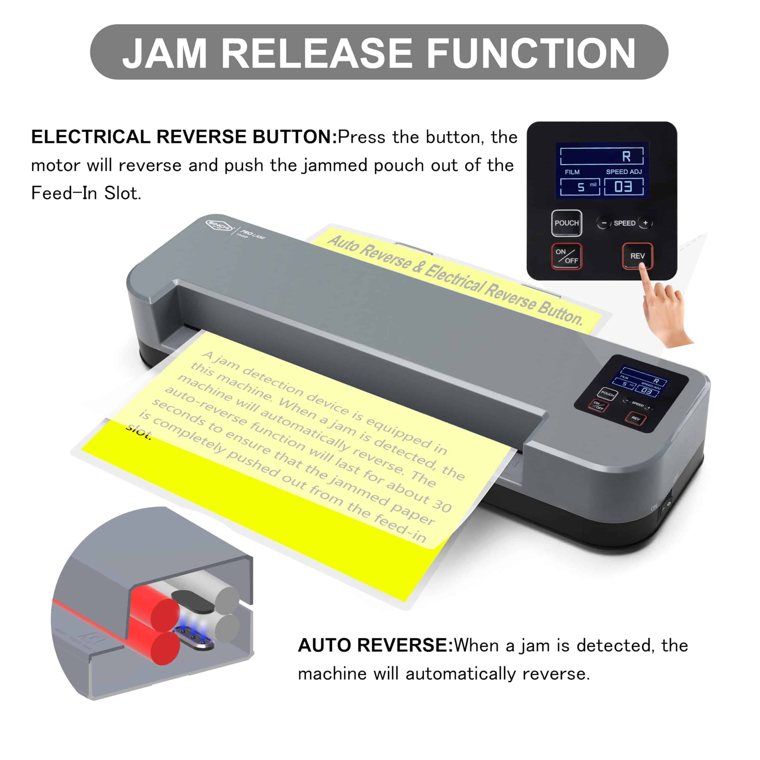 Máquina Laminadora Comercial de 4 Rodillos SINCHI con - Imagen 5