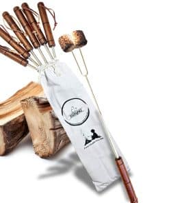 Palitos de s'mores para fogata [Juego de 7] - Palitos para