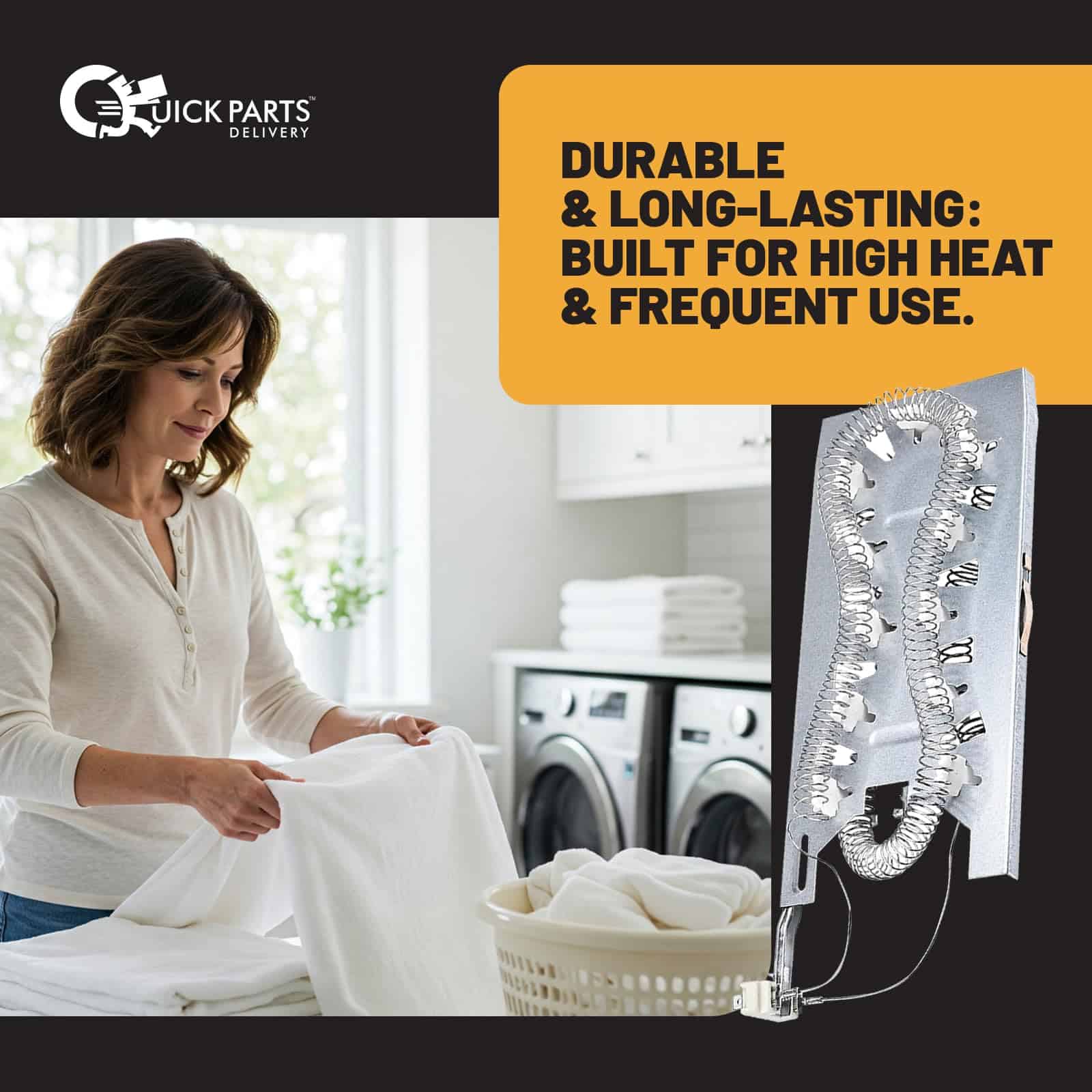 Elemento Calefactor para Secadora 3387747 de Quick Parts - Imagen 6