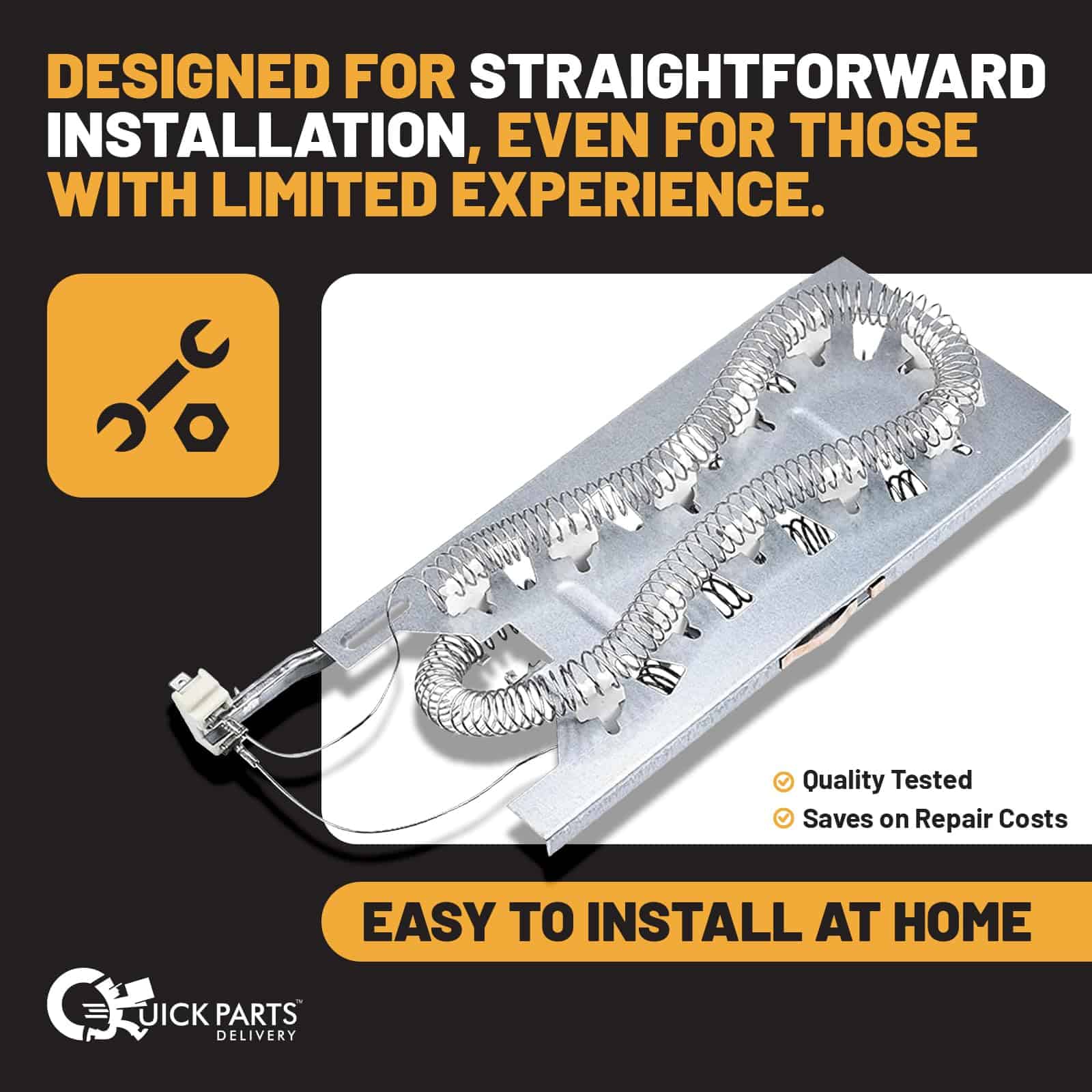 Elemento Calefactor para Secadora 3387747 de Quick Parts - Imagen 9