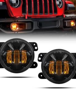 Gronsvt 4 Inch LED Fog Light Assembly 60W -Black