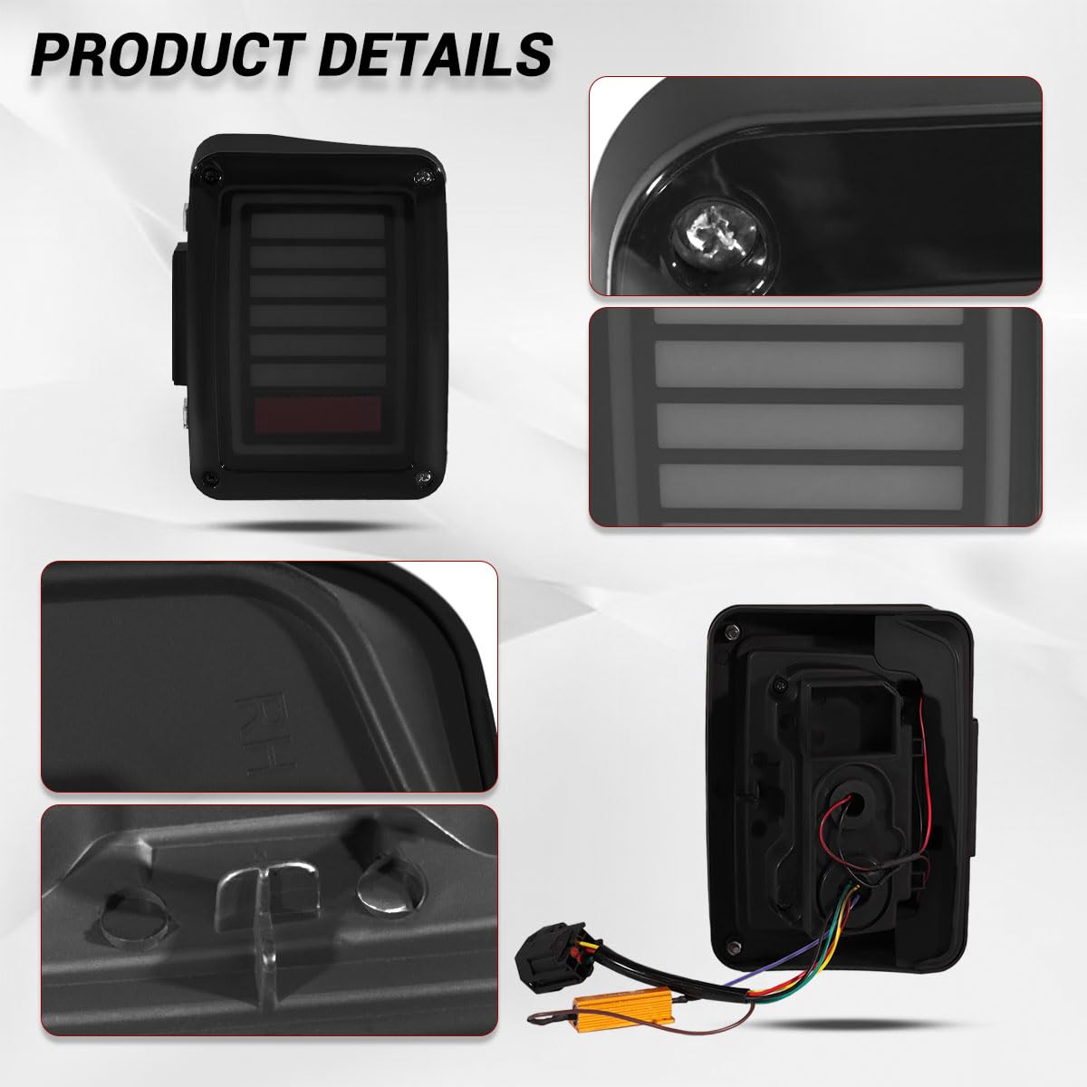 Ensamble de luz trasera LED para Wrangler JK & Unlimited - Imagen 8