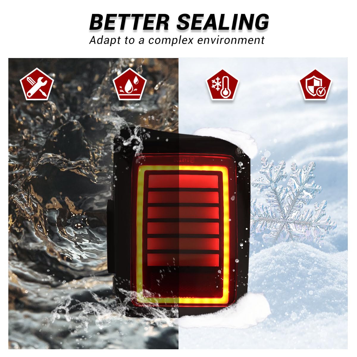 Ensamble de luz trasera LED para Wrangler JK & Unlimited - Imagen 9