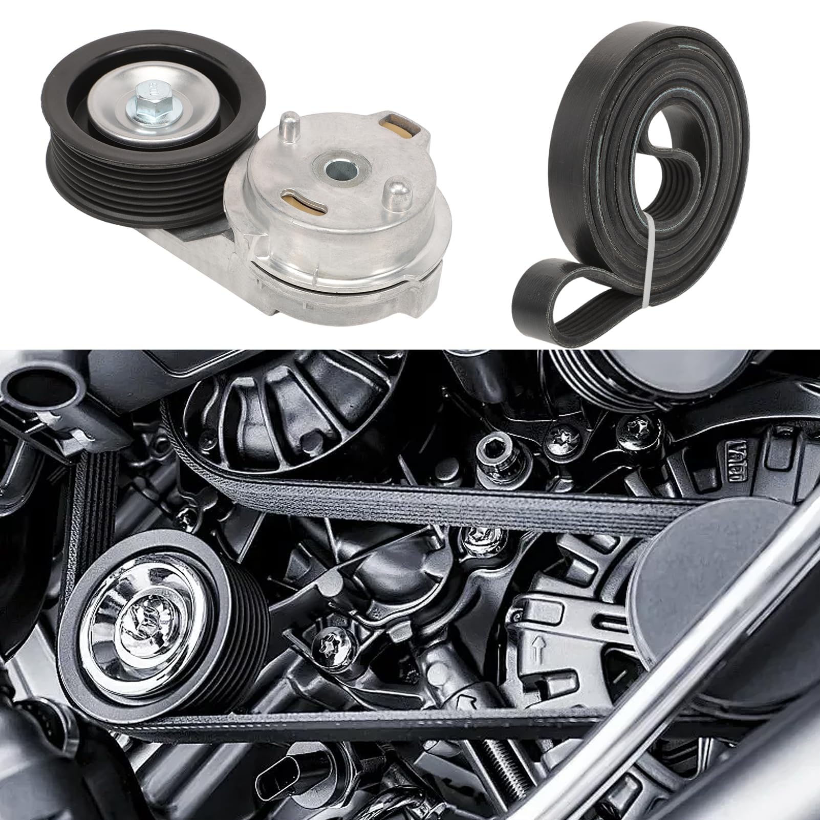 38382 Tensor de Correa Para Ram 1500 2500 2003-2008 Kit de - Imagen 4