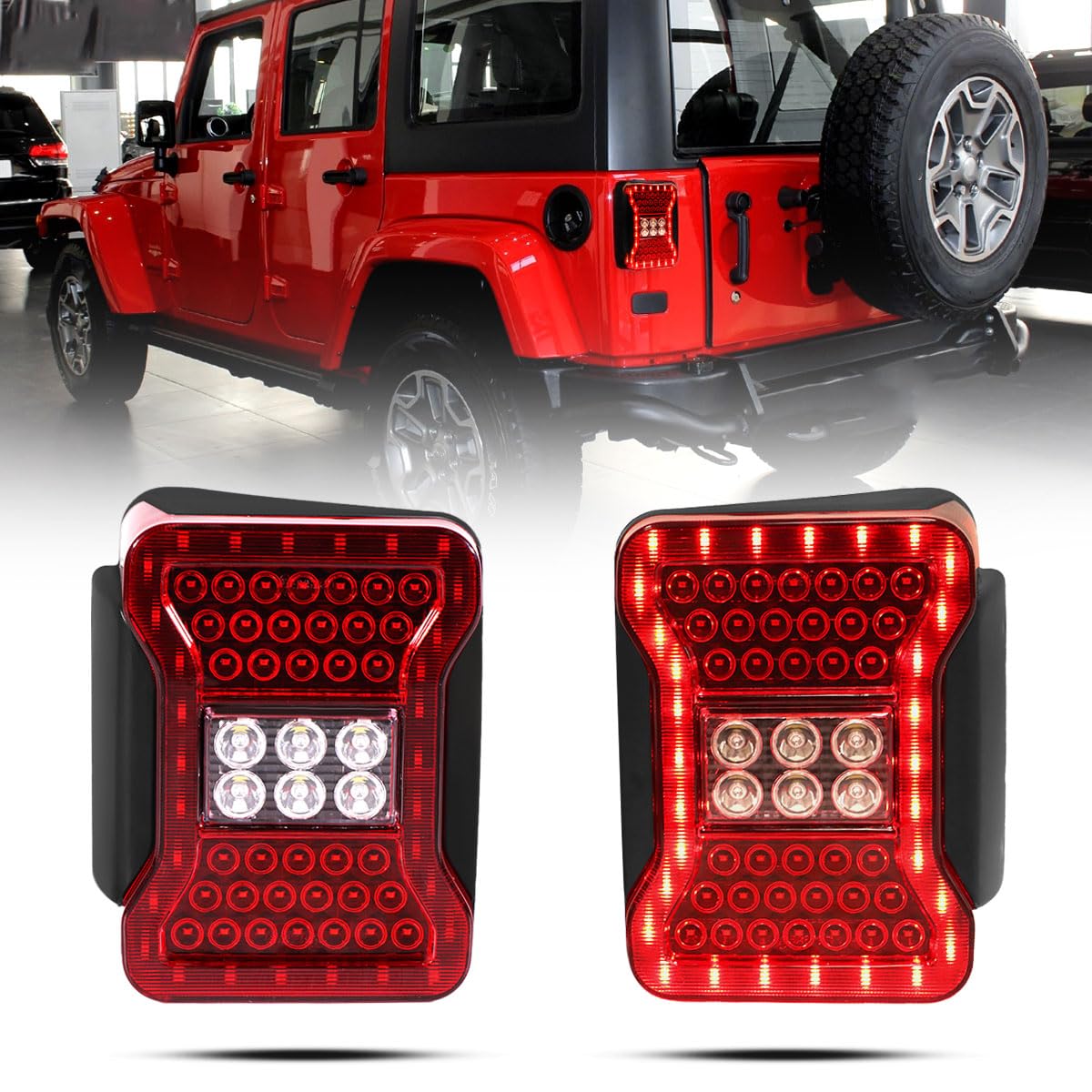 Ensamblaje de luz trasera LED para Wrangler JK & Unlimited - Imagen 4