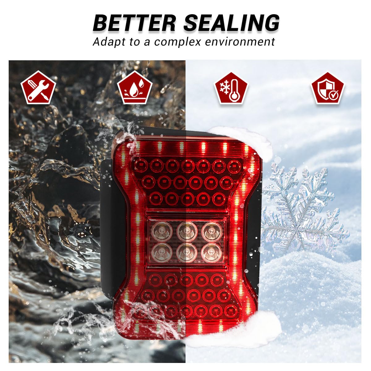 Ensamblaje de luz trasera LED para Wrangler JK & Unlimited - Imagen 9