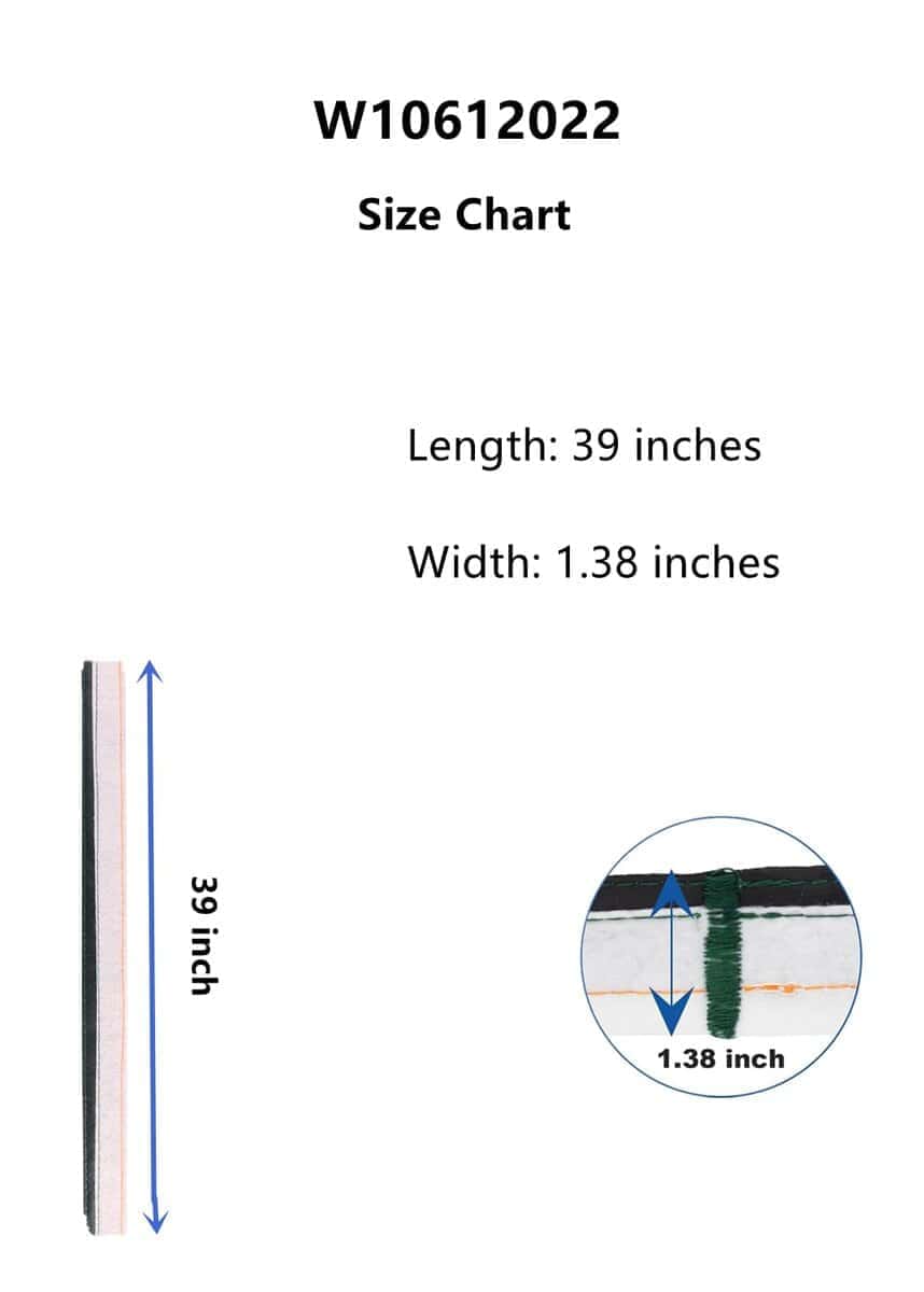 Sello de Fieltro Trasero para Tambor de Secadora W10612022 - Imagen 3