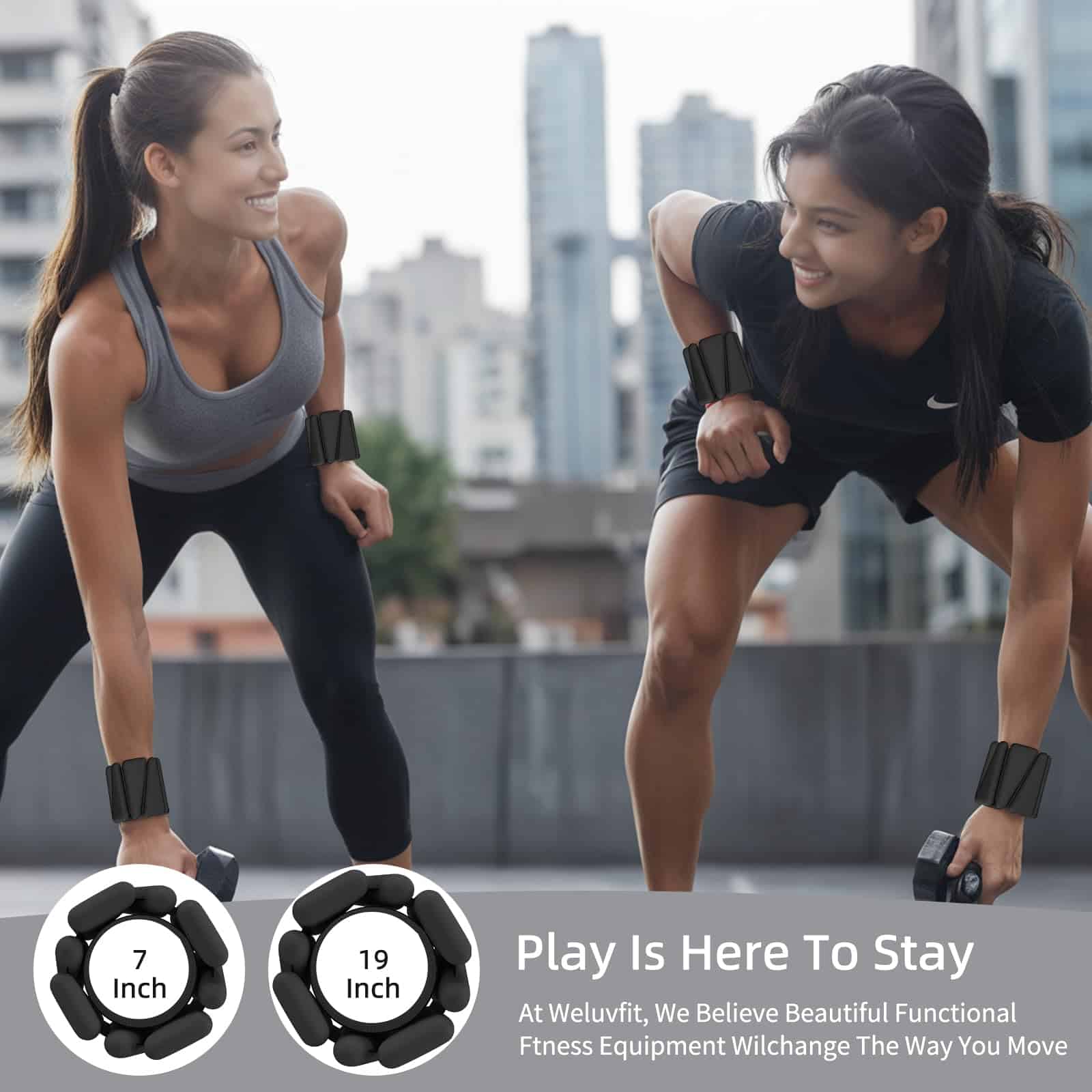 Pesas Ajustables Portátiles Para Muñecas y Tobillos de - Imagen 8