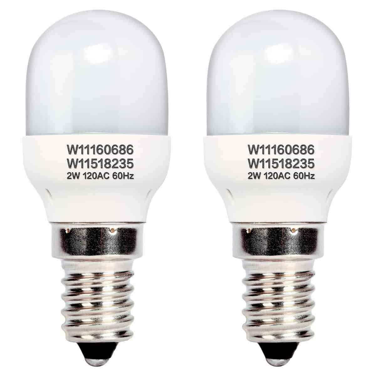 CZECHENG 2PCS W11518235 W11160686 Bombilla de luz LED de
