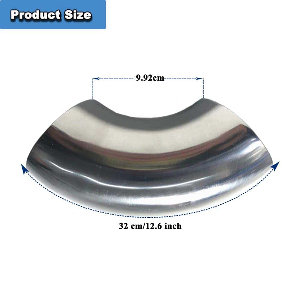 Codo de escape de acero inoxidable 304 de 5.5 pulgadas a 90 - Imagen 4