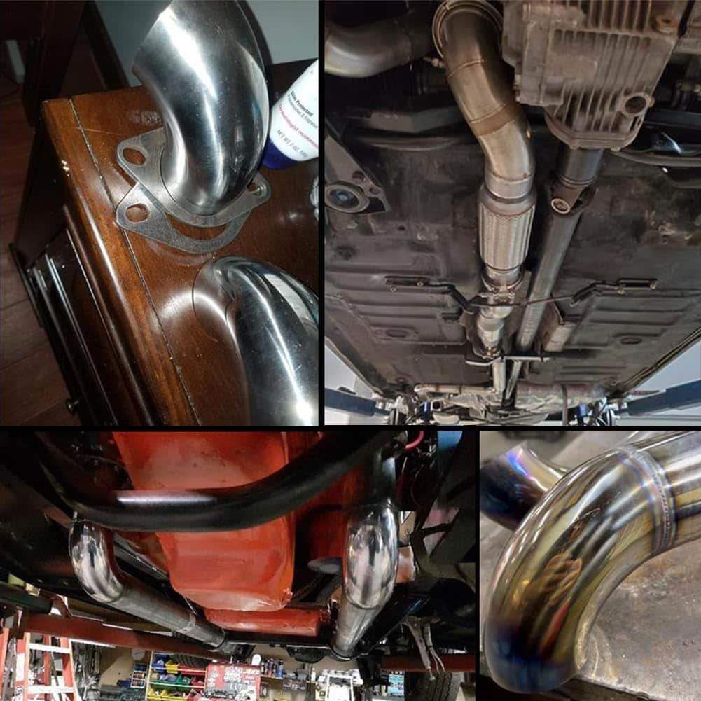 Codo de escape de acero inoxidable 304 de 5.5 pulgadas a 90 - Imagen 7