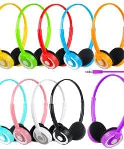 Paquete de 10 Audífonos para Niños al Mayoreo -Colores Varia