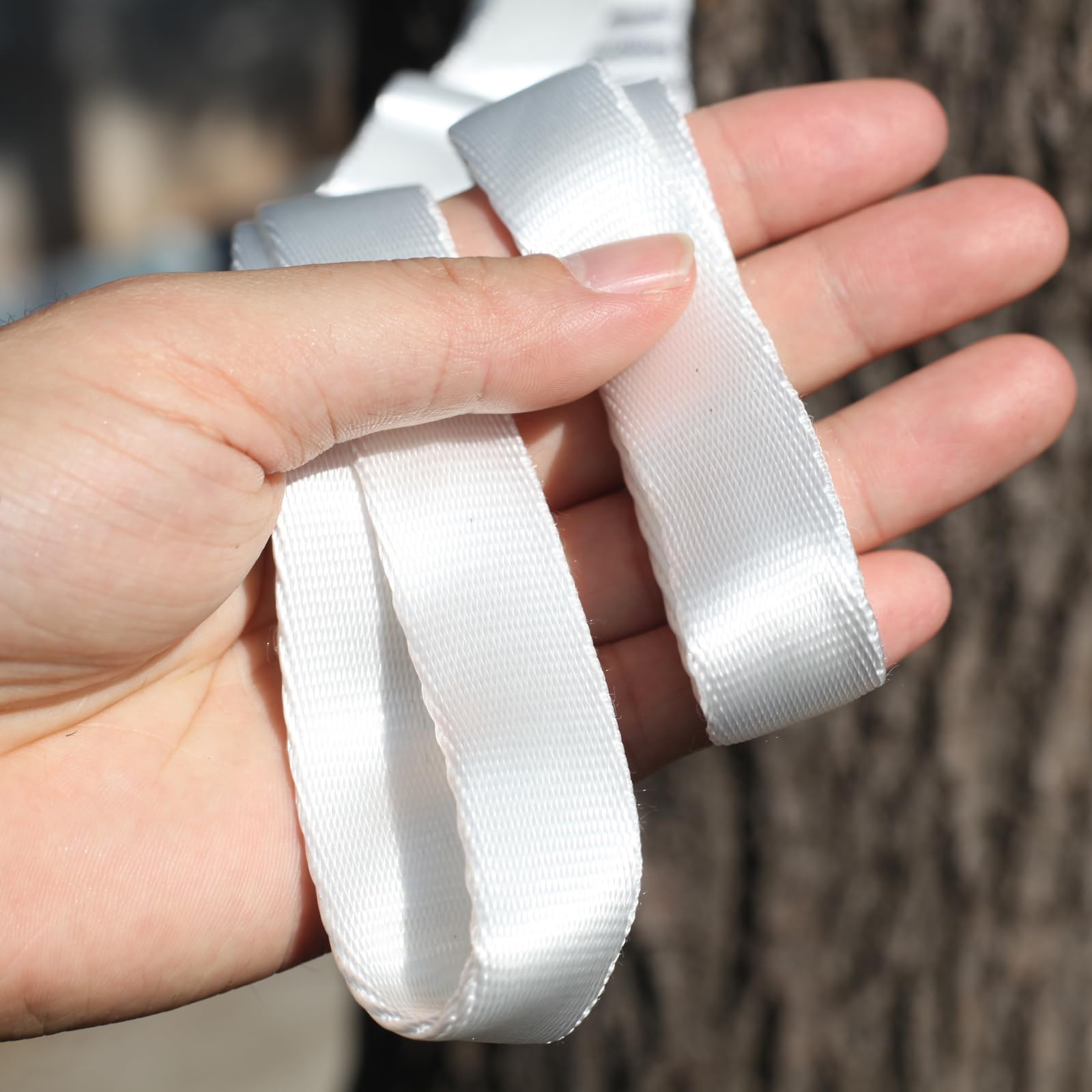 2PCS 5.9ft Long Nylon Daisy Chain Straps for -White - Imagen 5