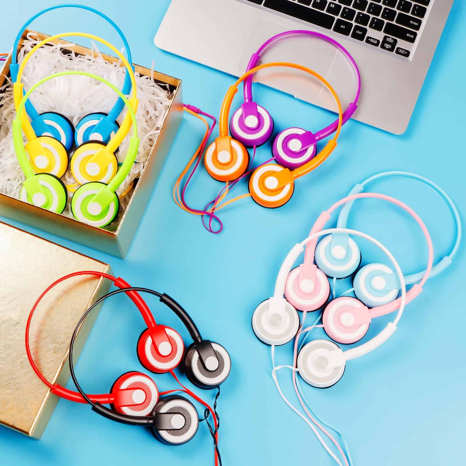 CNSZSLZ 10 Pack Audífonos para Niños en Lote para Clase con - Imagen 7