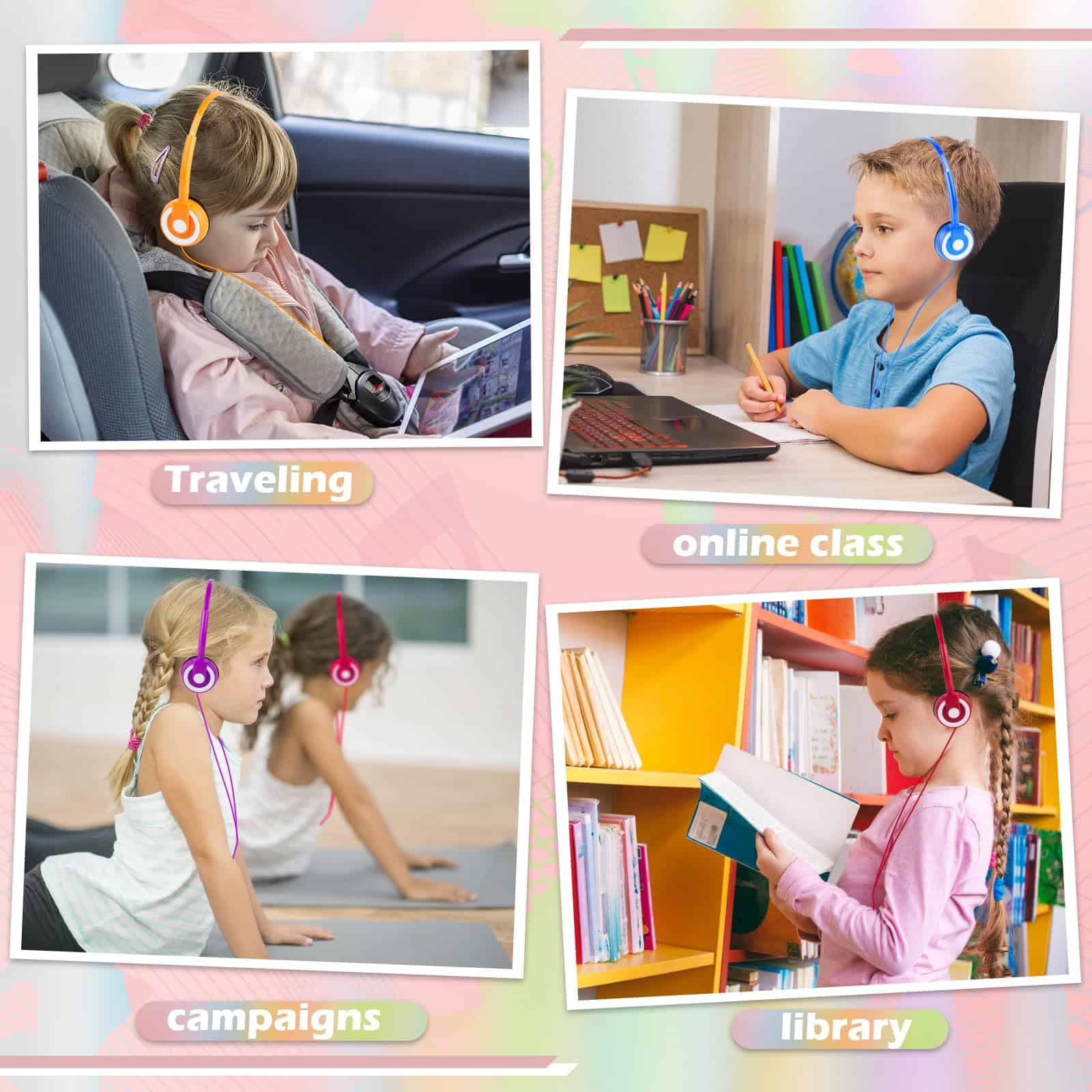 CNSZSLZ 10 Pack Audífonos para Niños en Lote para Clase con - Imagen 8