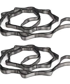 2PCS 5.9ft Long Nylon Daisy Chain Straps for -Gris