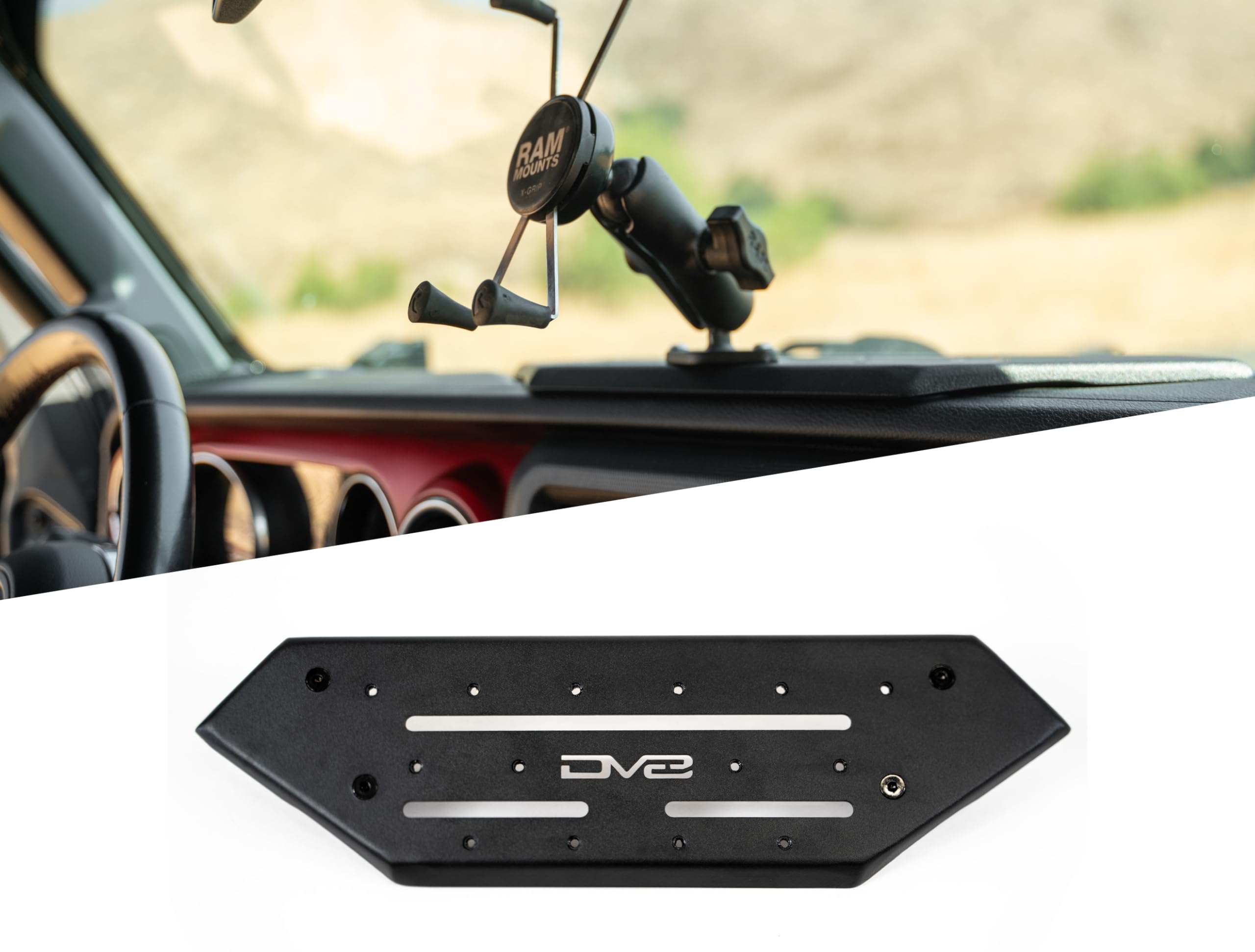 Soporte de Tablero de Dispositivos DV8 Offroad V2 para Jeep