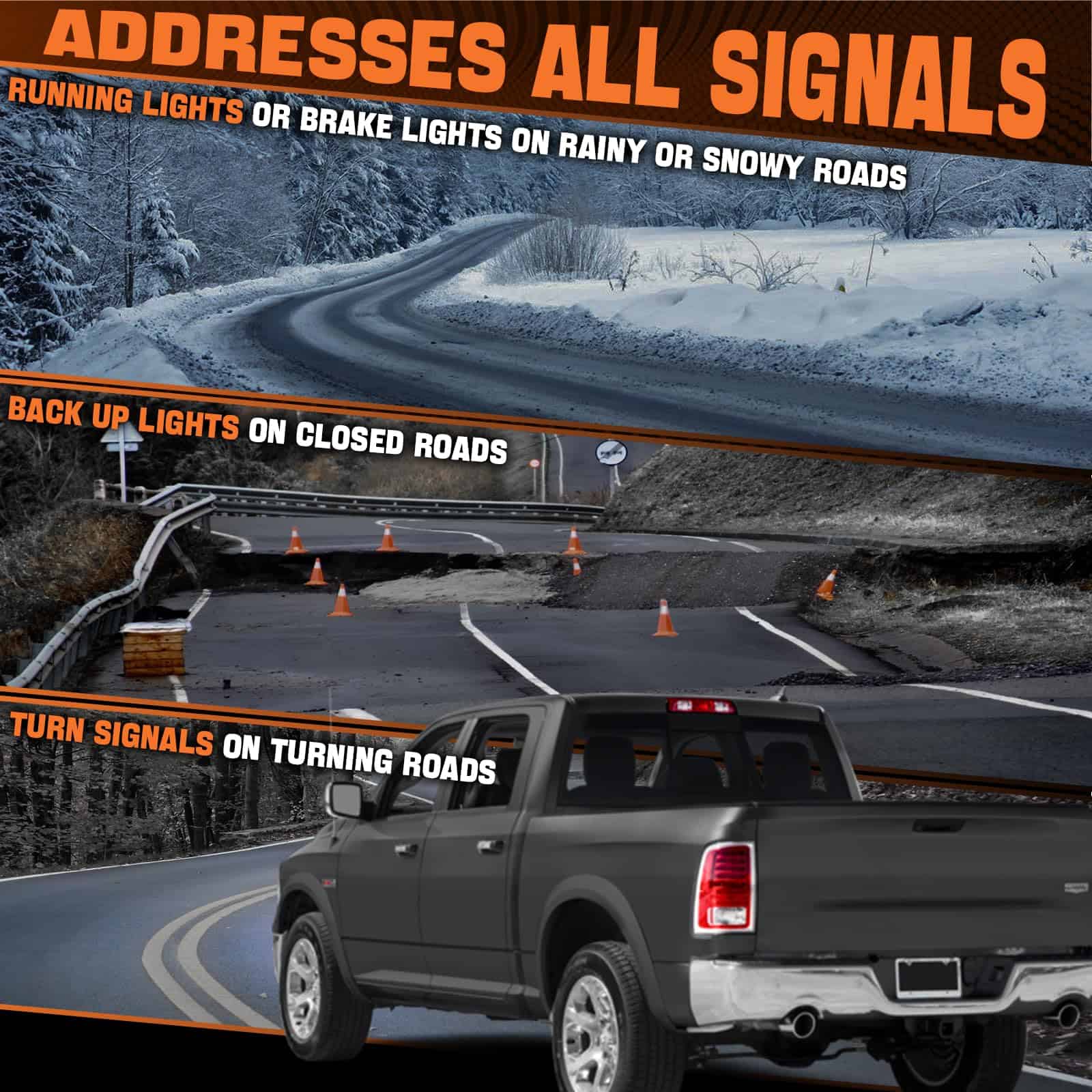 Autoverve Faros Traseros para Dodge Ram 2013-2018 Ram 2500 - Imagen 3