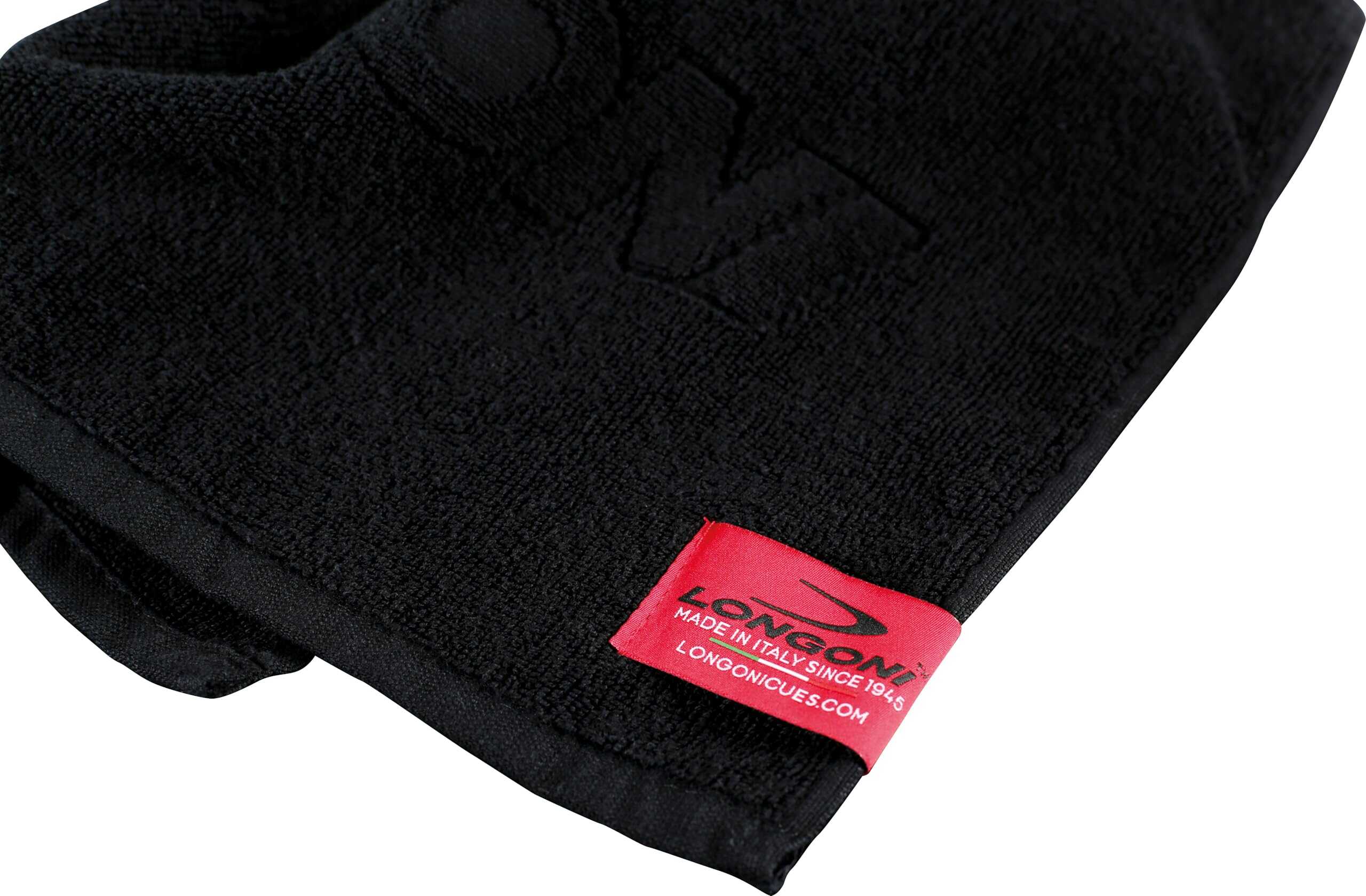 Toalla de Billar Longoni Total Black - para Manos y Taco - - Imagen 4