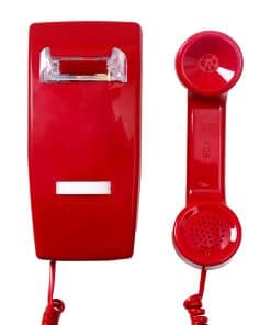 Teléfono de Pared 2554 Sin Dial con Timbre Metálico,