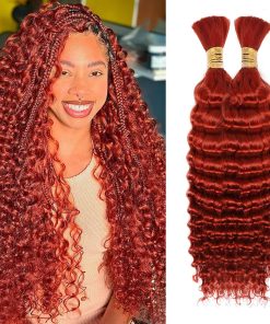 Cabello Trenzado Humano 20 Pulgadas 100g Onda Profunda